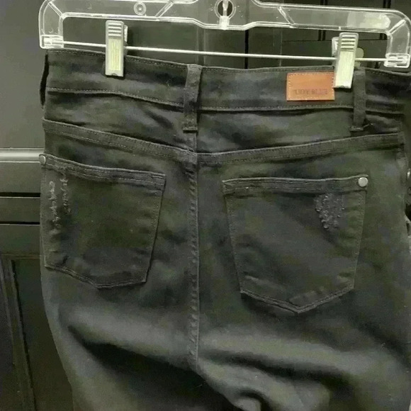 Judy Blue Black Distressed Boyfriend fit size 5/27 Jeans - Picture 7 of 9